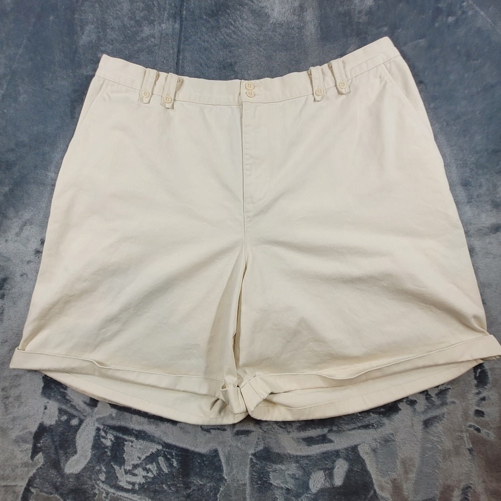 VTG Lauren Ralph Lauren‎ Shorts Womens 20W Ivory/Cream Color